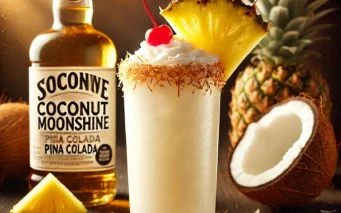 Delicious coconut moonshine drinks and cocktails