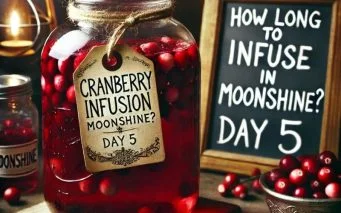 How long to infuse cranberries in moonshine
